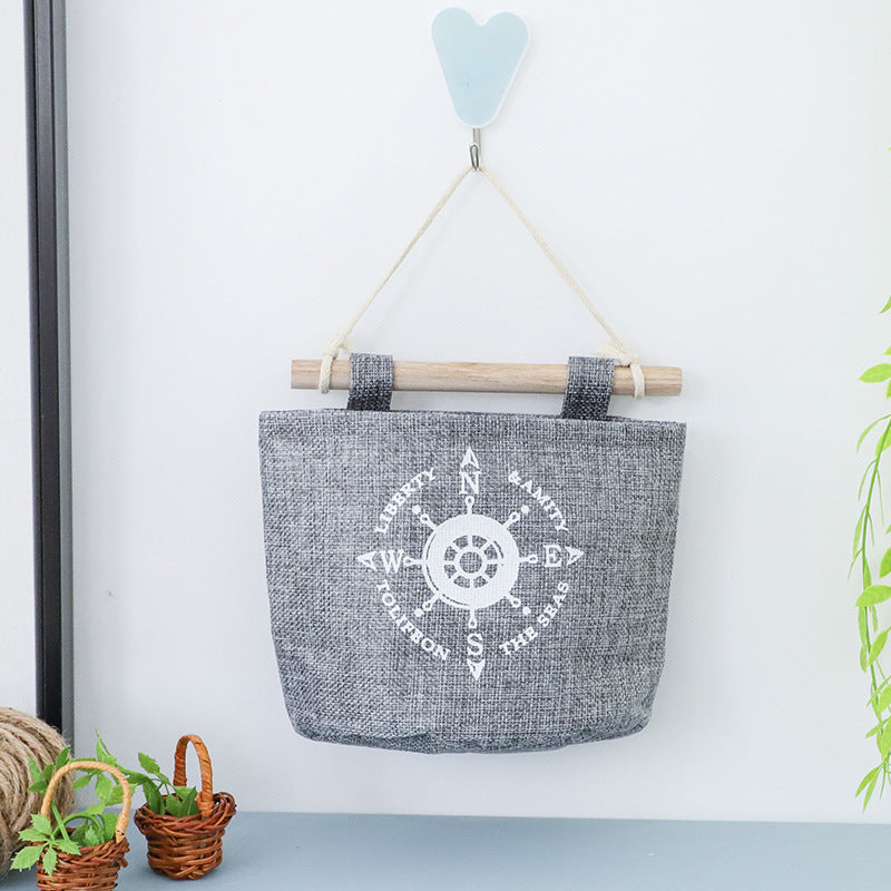 Wholesale Cotton and Linen Multi-layer Wind Hanging Storage Hanging Bags