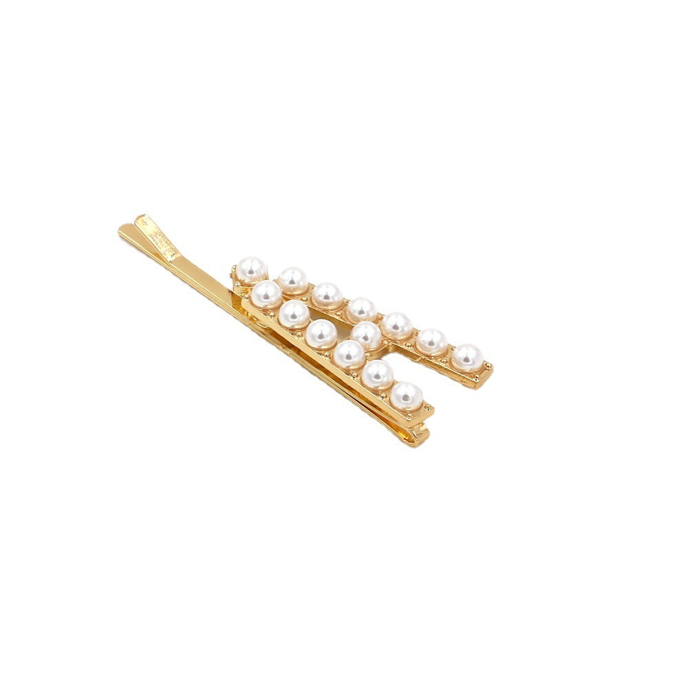 Wholesale English Alphabet Pearl Hairpins