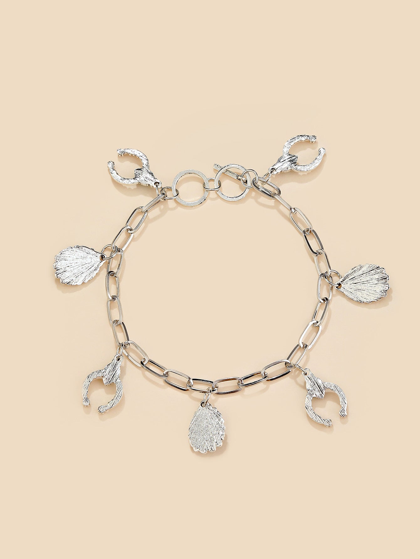 Wholesale Waterdrop Geometric Turquoise Cutout Alloy Bracelet