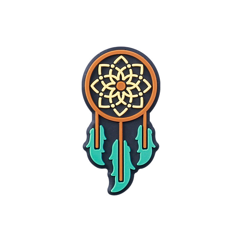 Wholesale 20PCS Creative Cartoon Letters Focus Beads Dream Catcher Silicone Beads