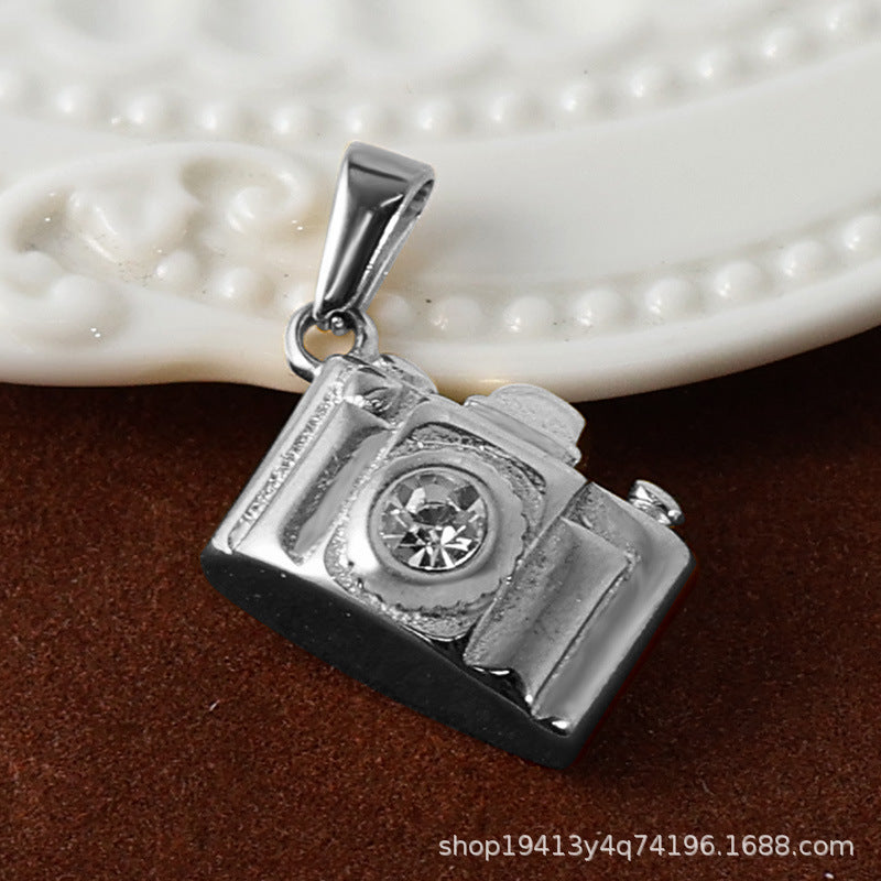 Wholesale 10pcs Stainless steel camera bow and arrow game console sun pendant