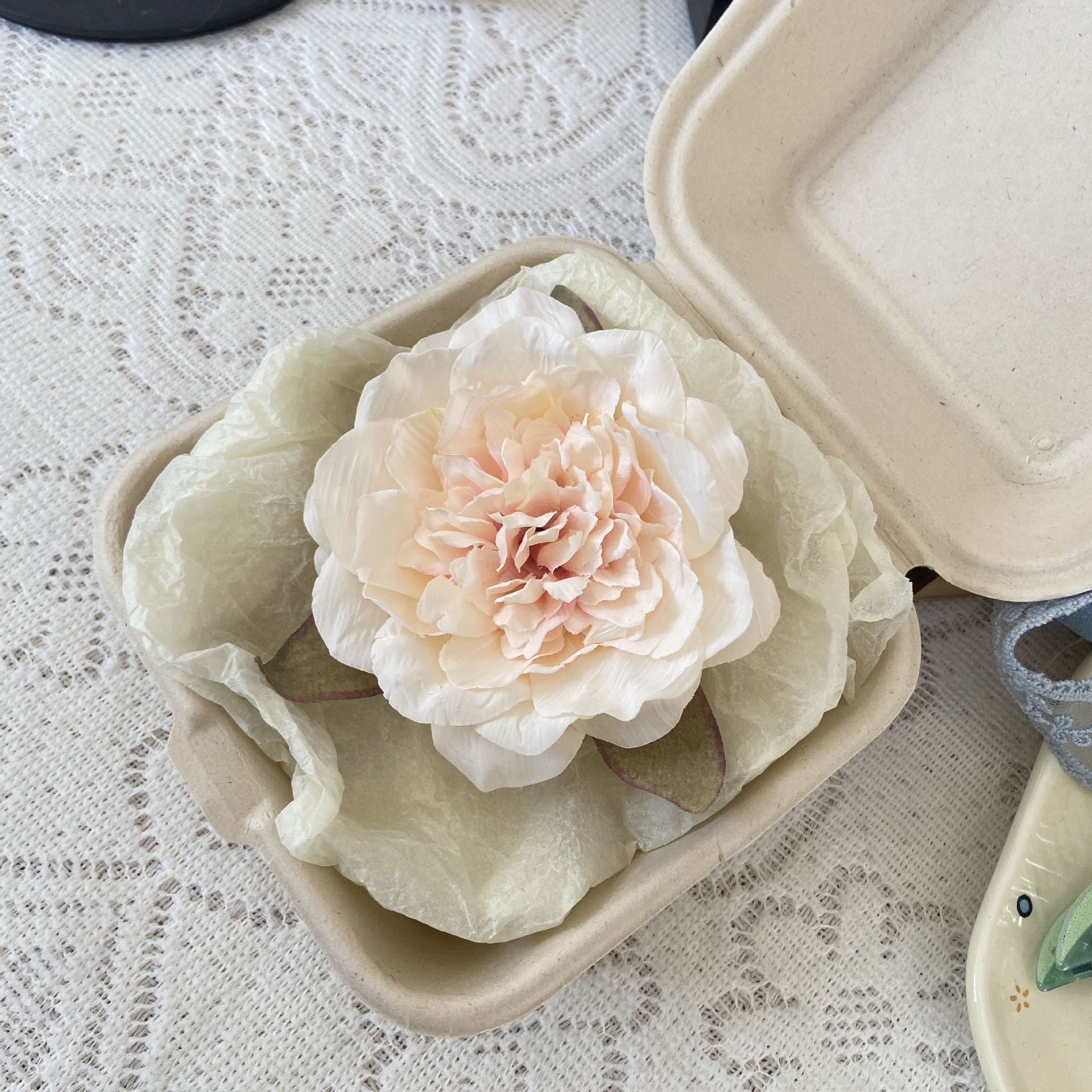 Wholesale Valentine's Day Excellent Purple Phalaenopsis Simulated Flower Atmosphere Headwear