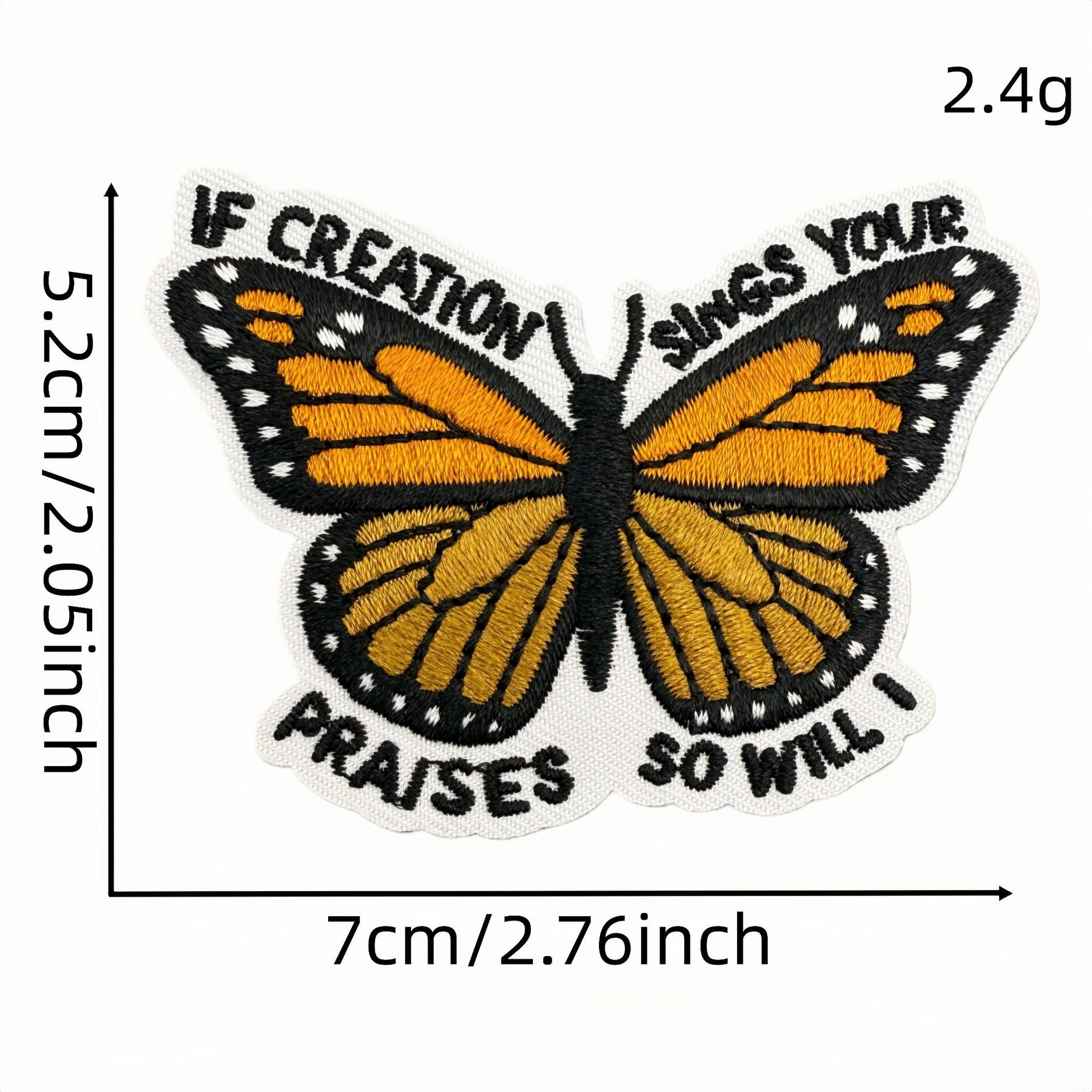 Wholesale Polyester Embroidered Patches Bohemian Cartoon English Iron On Badges For DIY Craft Supply