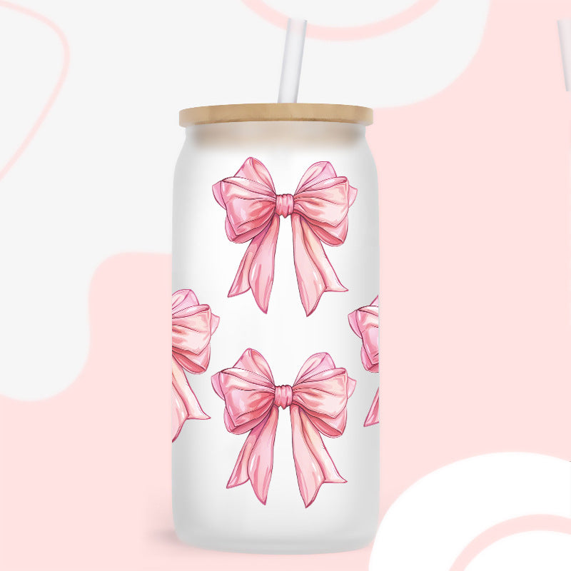 Wholesale Colorful and diverse bows 16oz Cup UV DTF Wraps