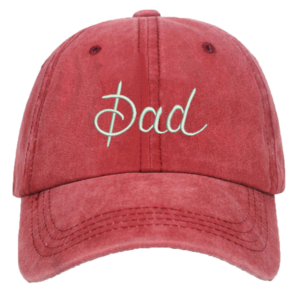 Wholesale Washed Cotton DAD MOM 3D Embroidered Baseball Cap