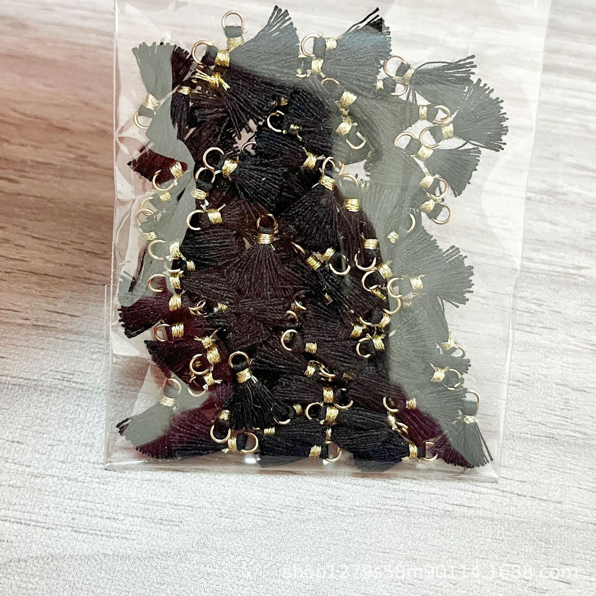 Wholesale 100PCS Mini Cotton Tassel  Earrings Hair Accessories Bracelet