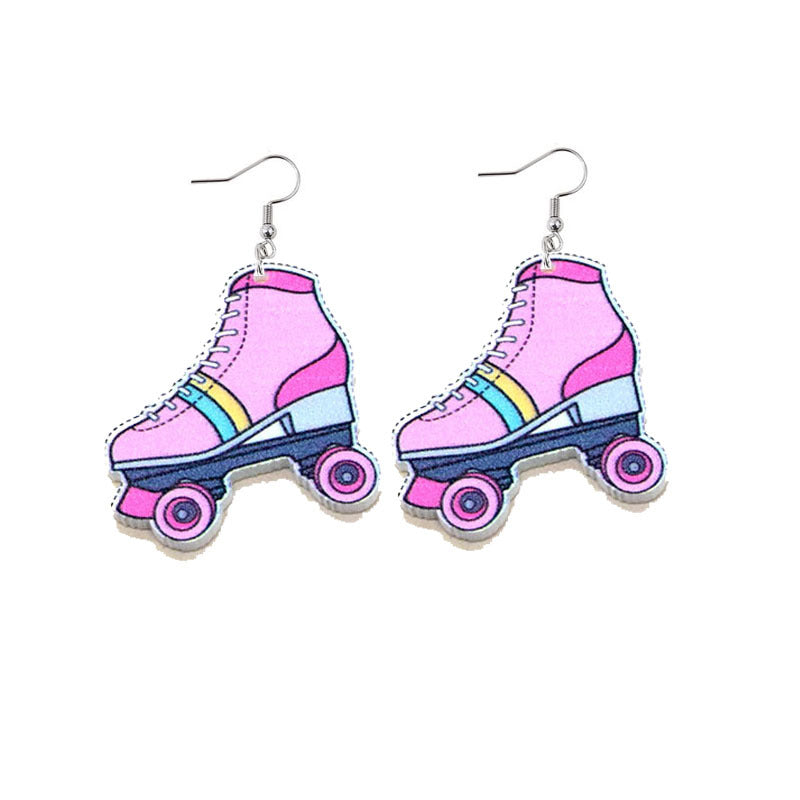 Wholesale Valentine's Day Love Rainbow LOVE Earrings Lip Acrylic Earrings