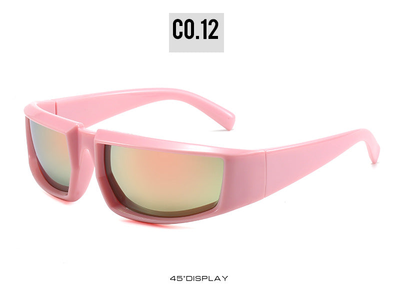 Wholesale One-piece Sports Fashion Sun Protection Retro Sunglasses