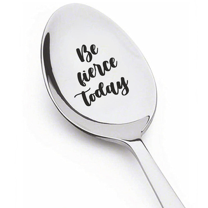 Wholesale Stainless Steel Personalized Creative Engraving Father's Day Spoon