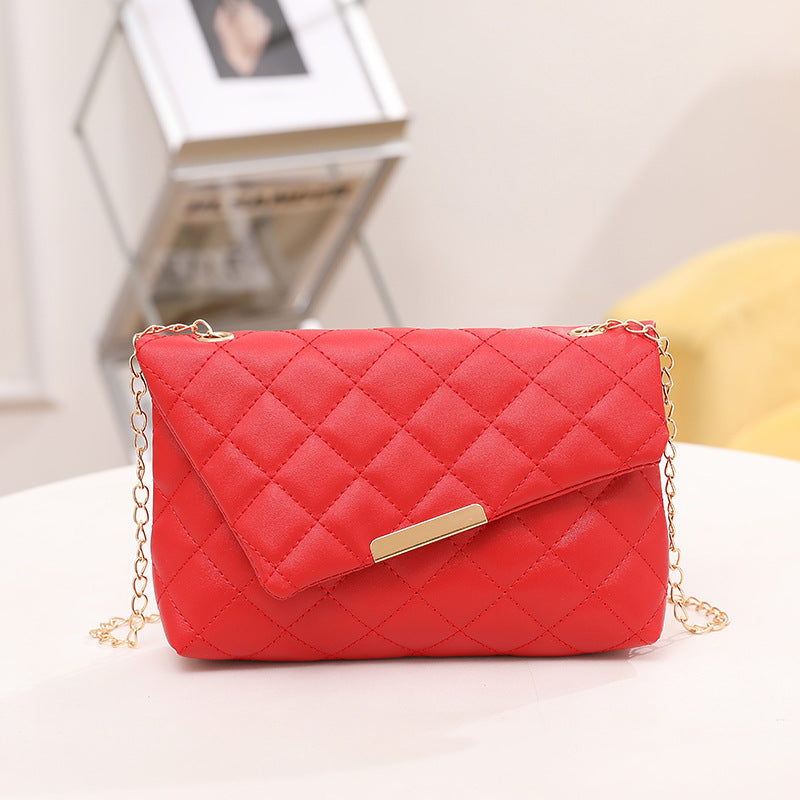 Bolsa telefónica de la cadena de rombos PU al por mayor