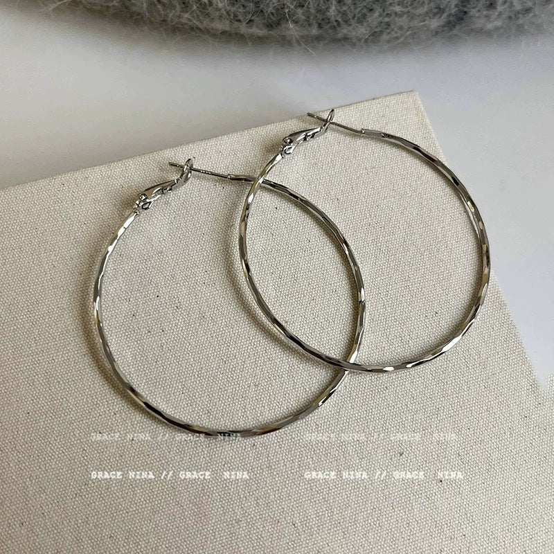 Wholesale Geometric oval high-end cool style earrings