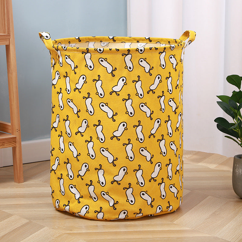 Wholesale Cotton and Linen Foldable Waterproof Storage Baskets