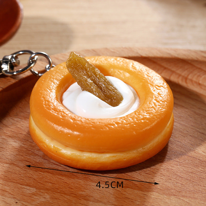 Wholesale Simulated Lace Cream Cake Keychain