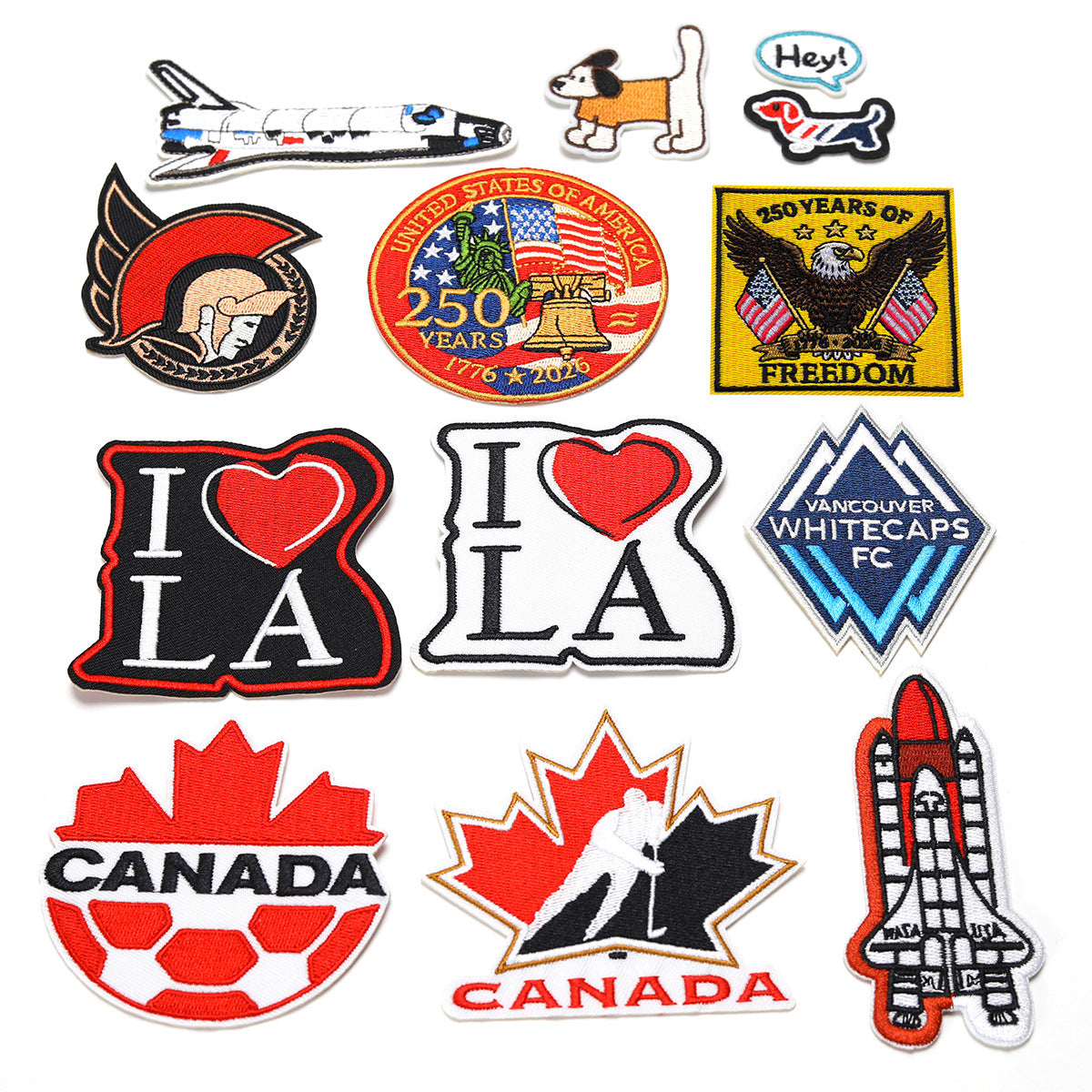 Wholesale Trendy Embroidered Letter Patch Twill Applique For Clothing Bags Hats Decorative DIY Accessory