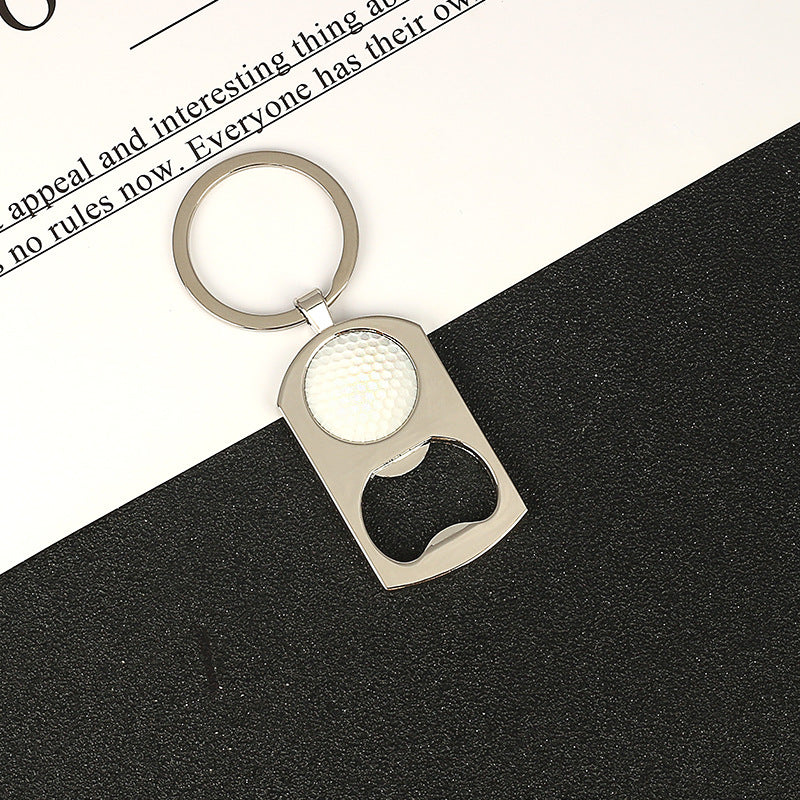 Wholesale Football Basketball Painted Metal Bottle Opener Keychain