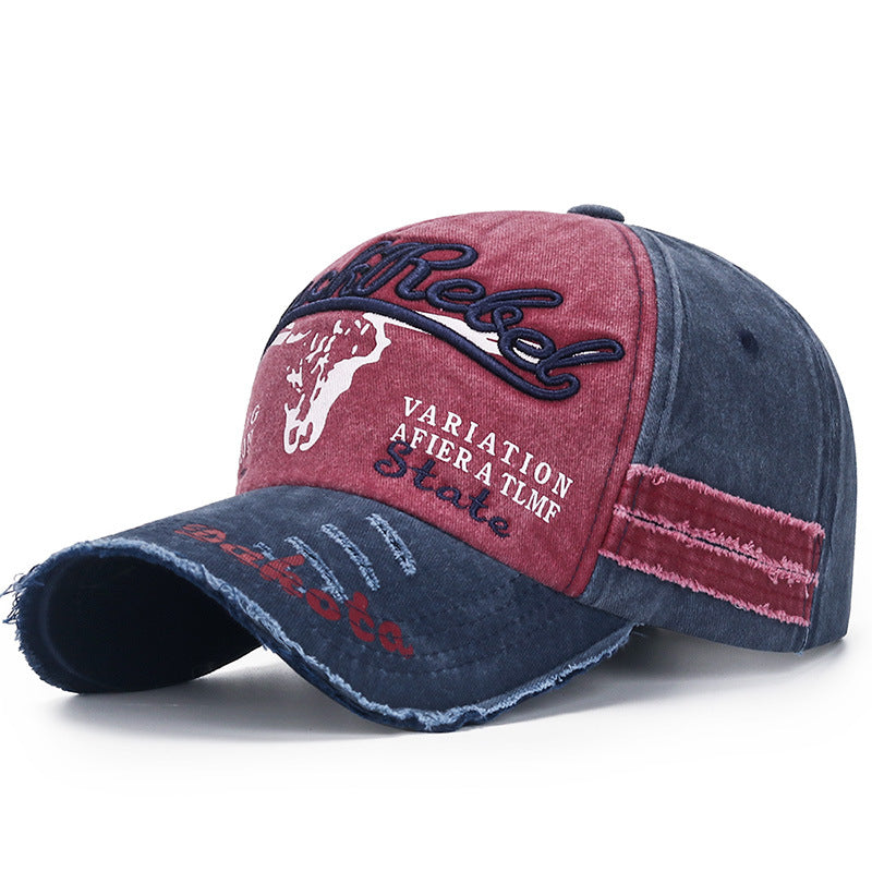 Wholesale Coated Washed Edge Damaged Old Baseball Cap