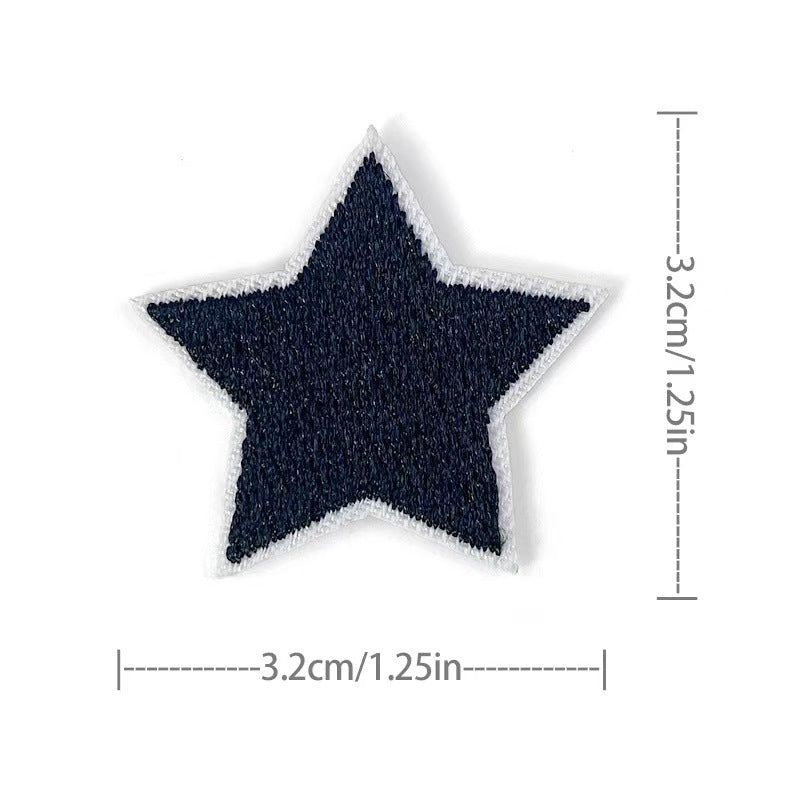 Wholesale Embroidered Star Patches 36 Pack Sew On Appliques For Clothing And Towels Fashion Accessory DIY Gift Resale