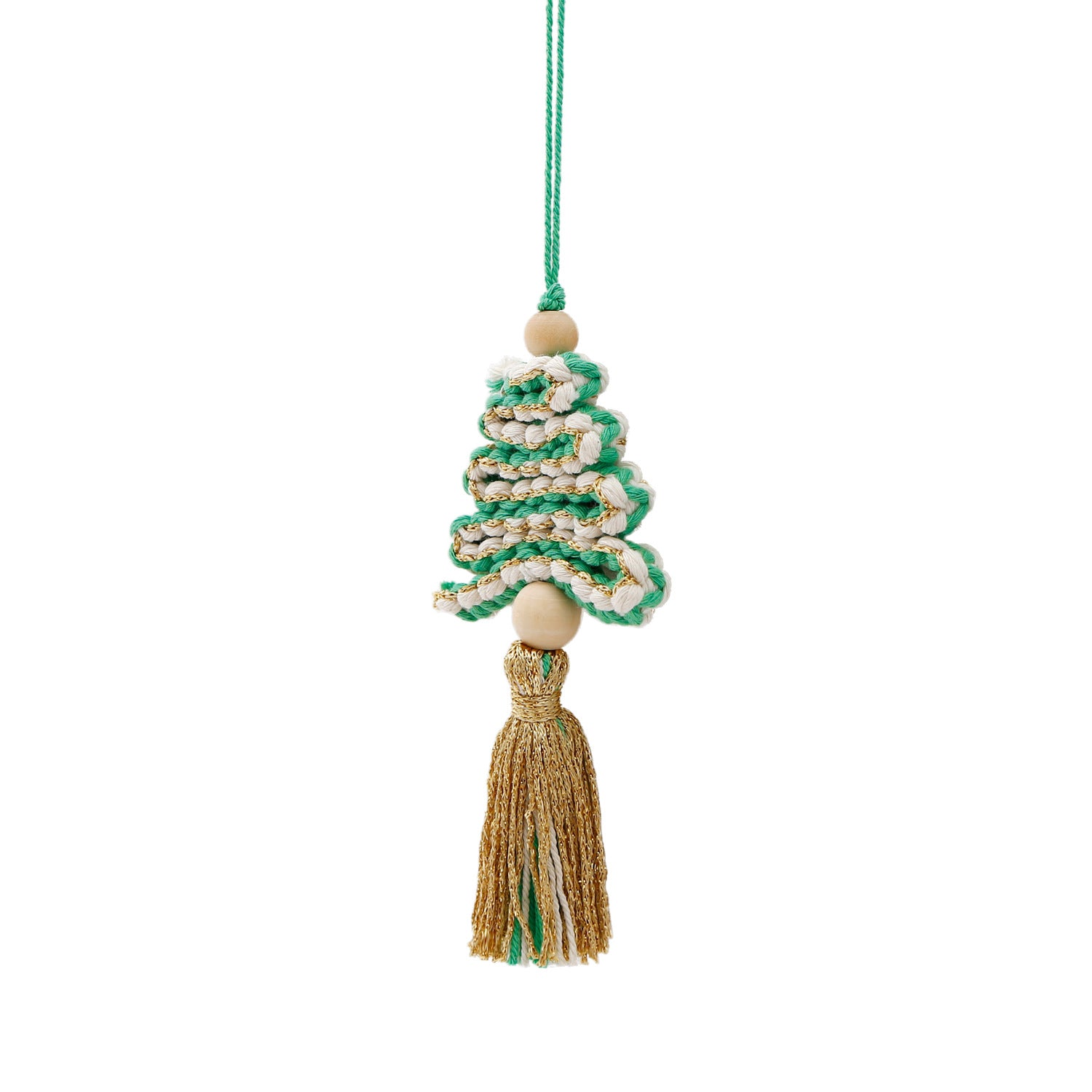 Wholesale New Hot Selling Christmas Hand-woven Tassel DIY Christmas Tree Pendant