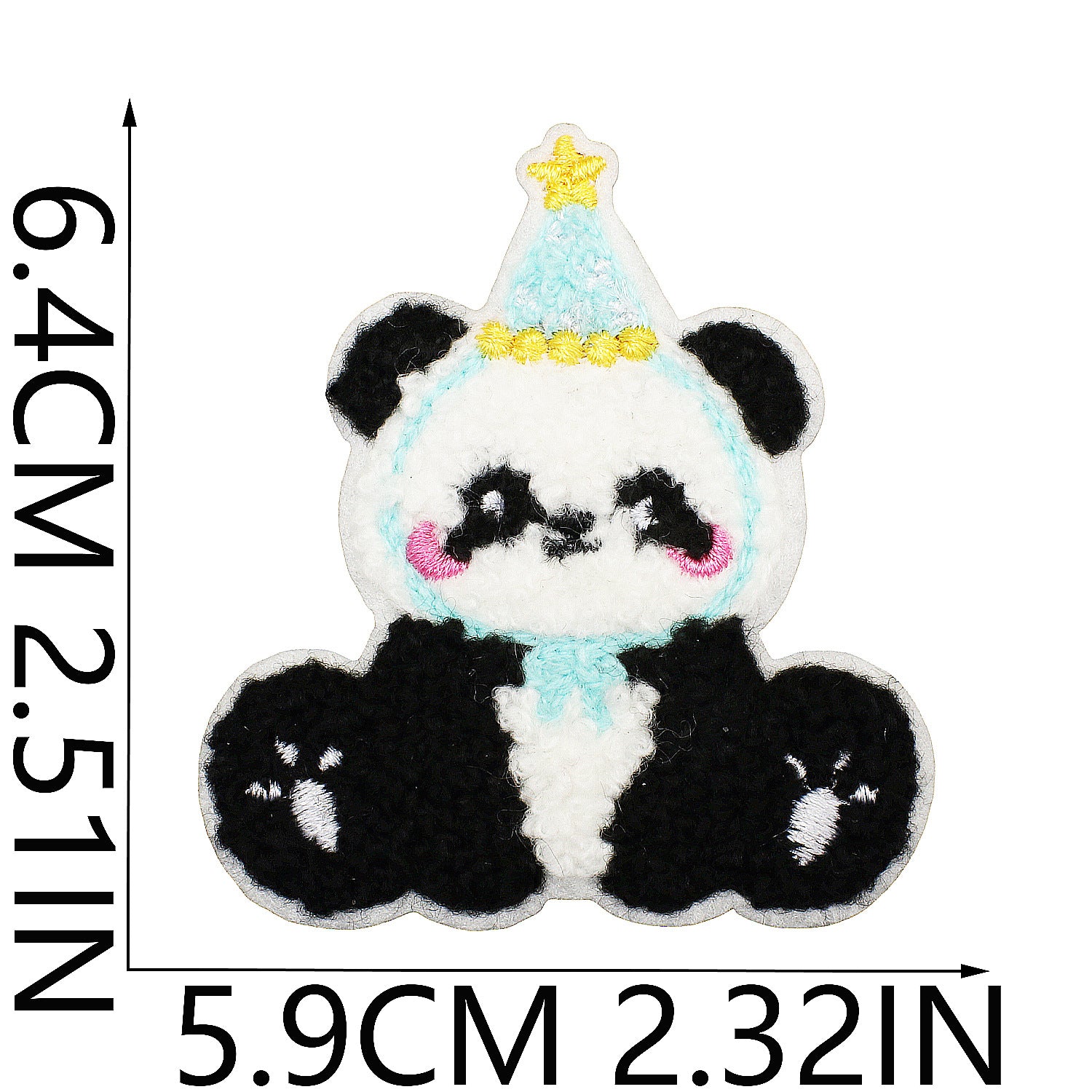 Wholesale Cute Panda Embroidery Patch For Clothing And Bag Decoration DIY Craft Supply Trendy Fashion Accessory For Resale