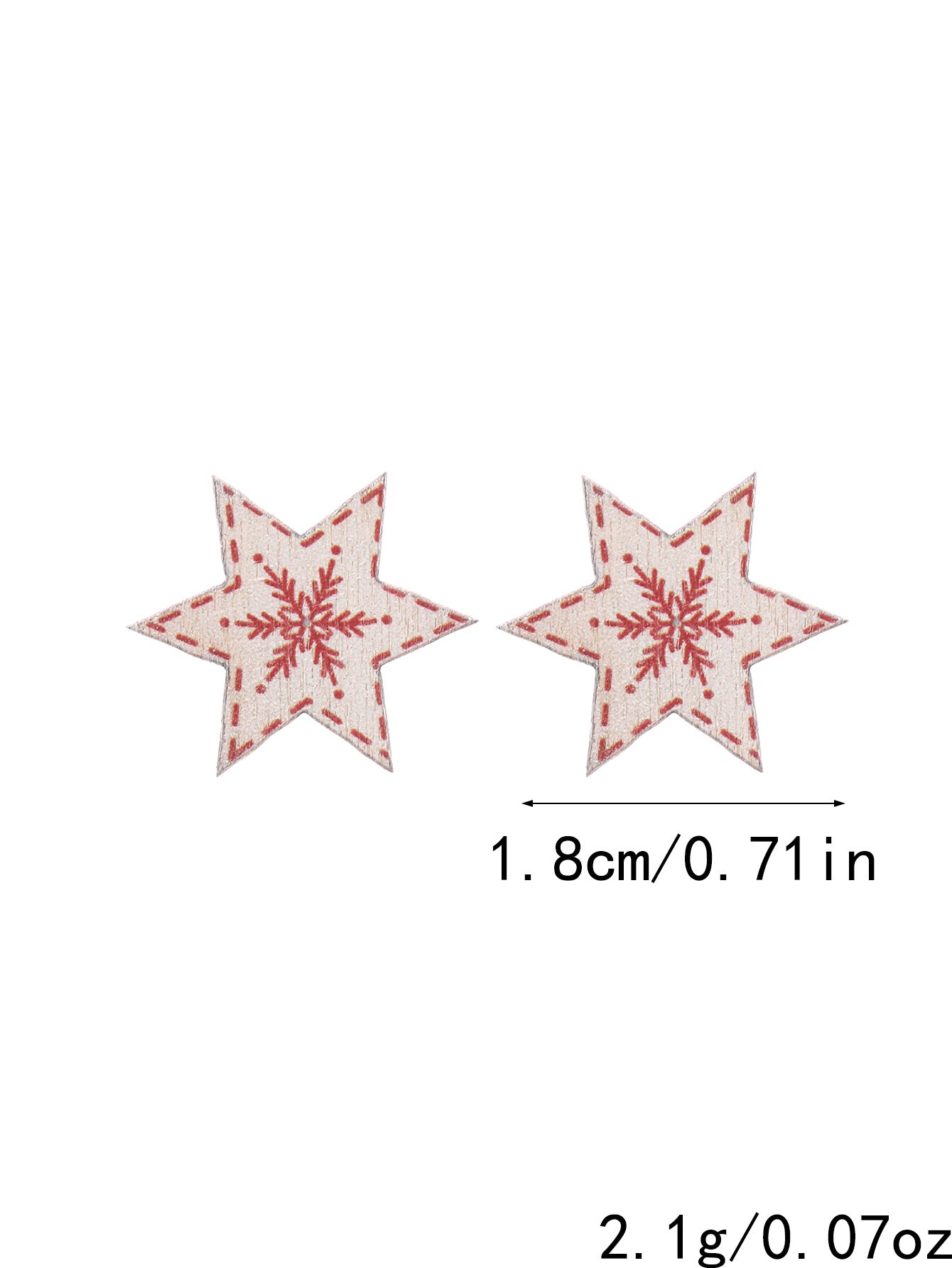 Wholesale Christmas Colorful Wood Earrings