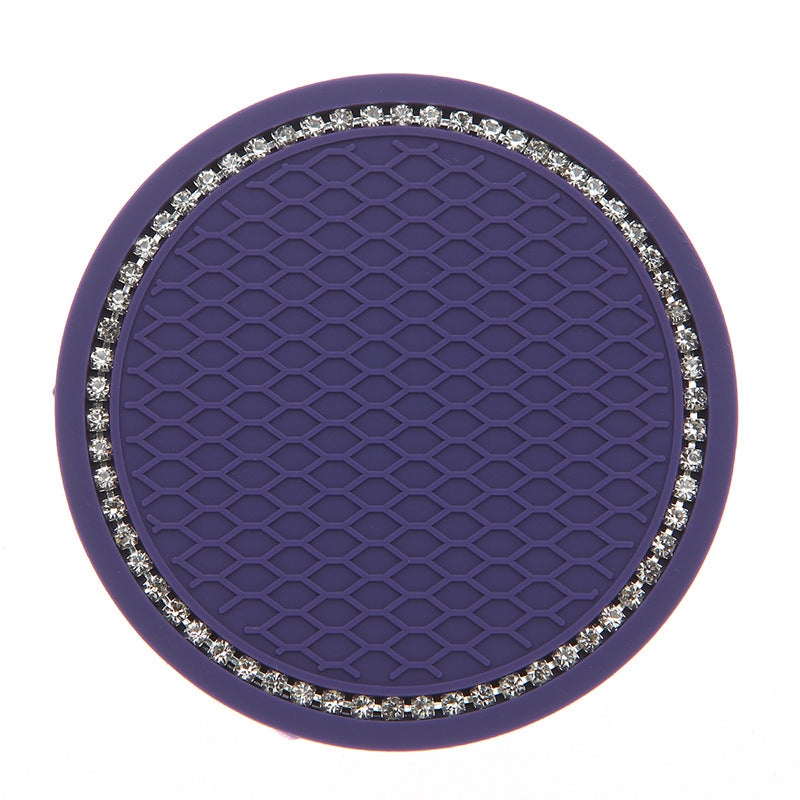 Wholesale Water Coaster PVC Diamond Coaster Round Storage Mat