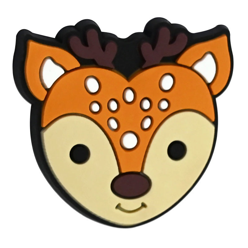 Wholesale  Random 100pcs Cartoon Animal Head Series Colored Beads