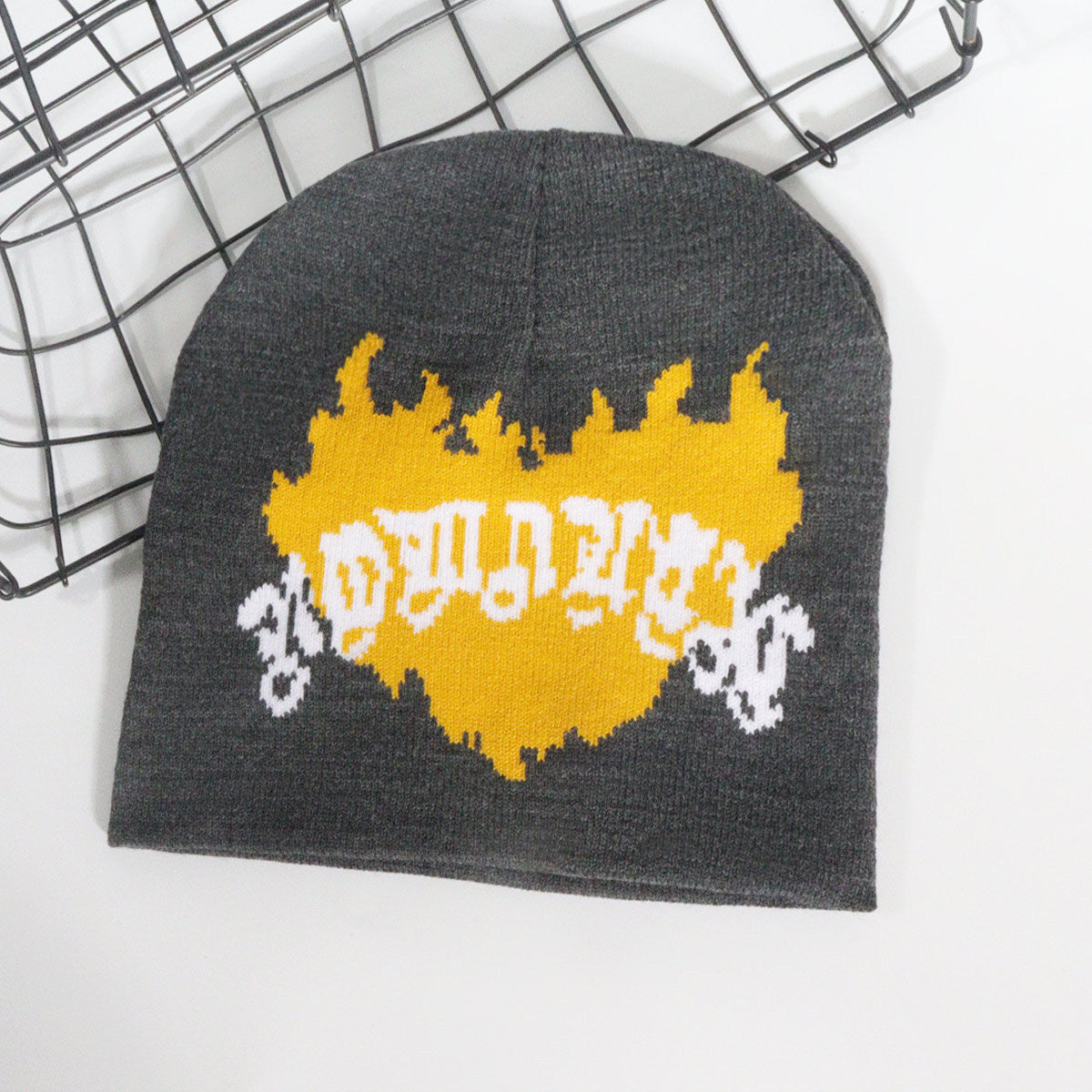 Wholesale Y2K Jacquard Knitted Hat Love Flame Woolen Hat