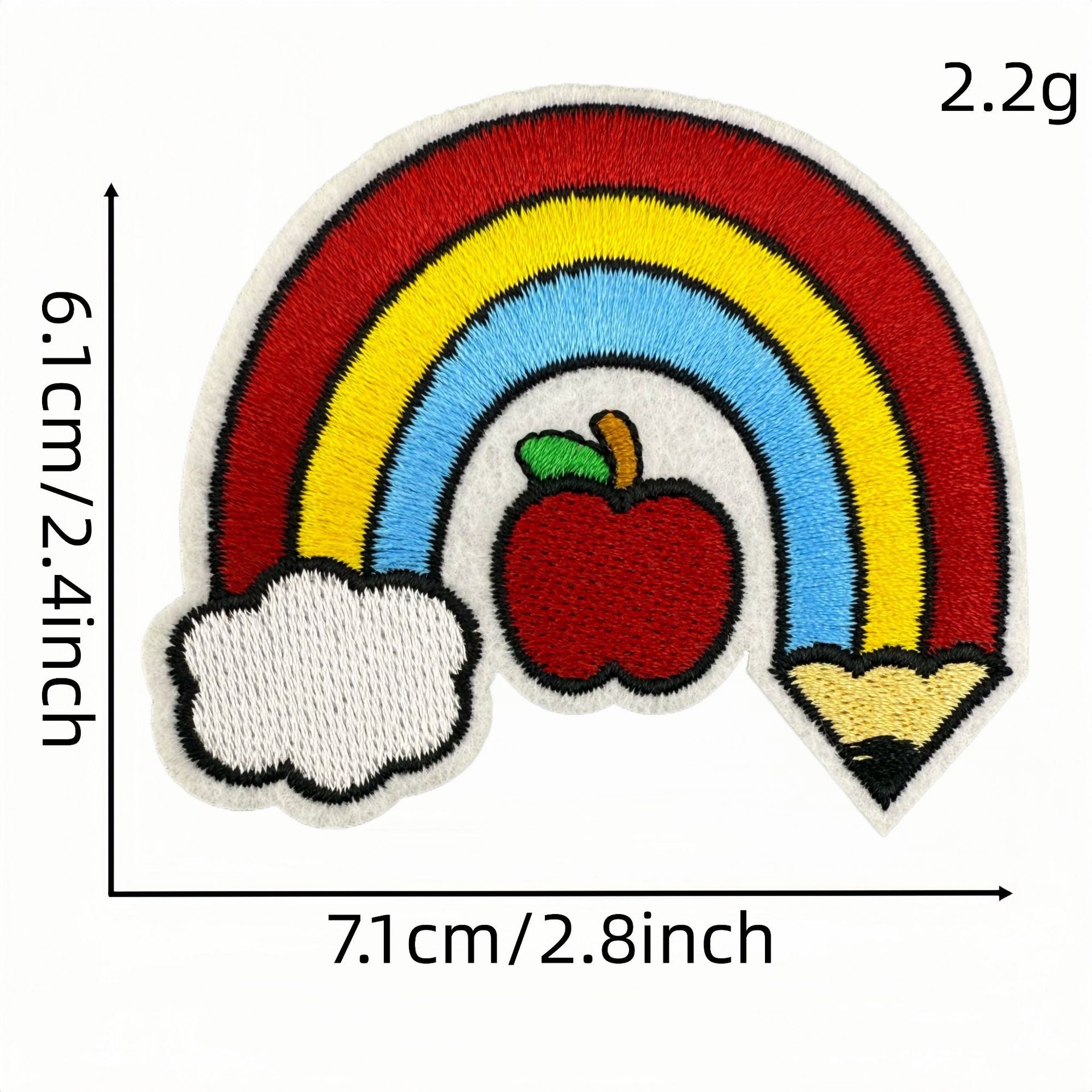 Wholesale Decorative Cartoon School Embroidery Patch Iron On Sewing Applique For DIY Fashion Accent And Gift