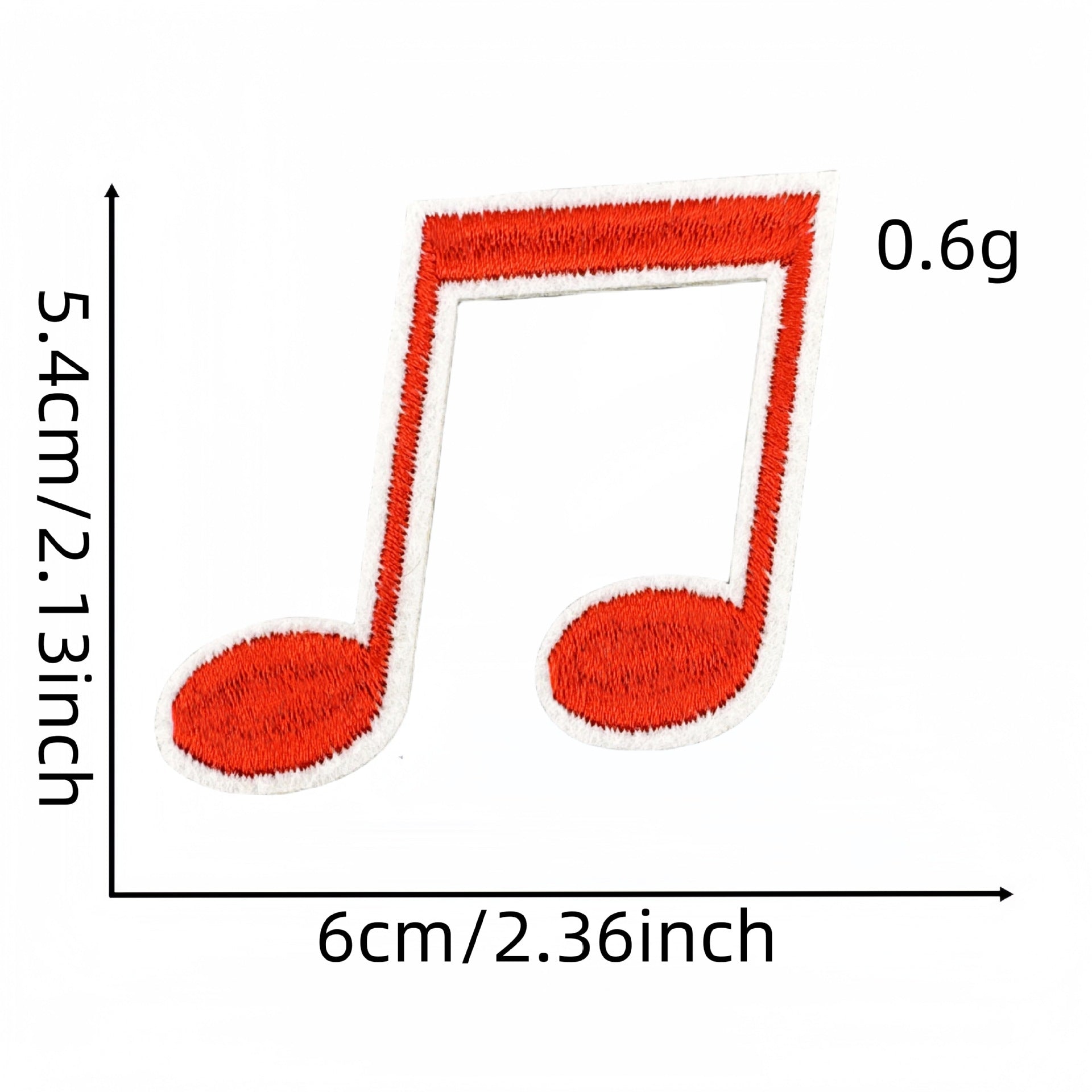 Wholesale Fashion Musical Note Iron On Cloth Patches For DIY Clothing Decoration Boutique Accessory