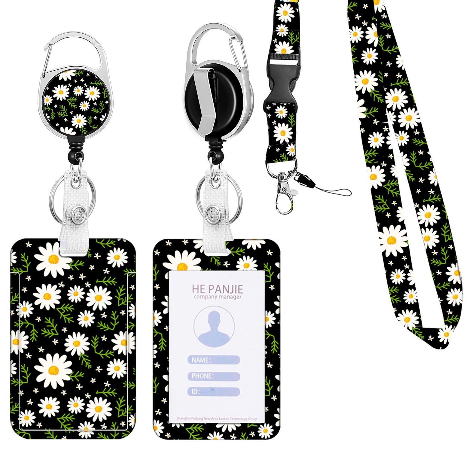 Wholesale Mobile Phone Hanging Chain Wrist Lanyard Key Pendant Push-and-close Slide Card Sleeve Retractable Buckle