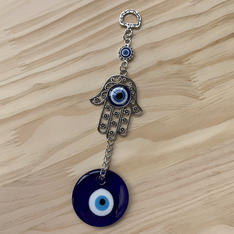 Wholesale Devil Eye Glass Keychain