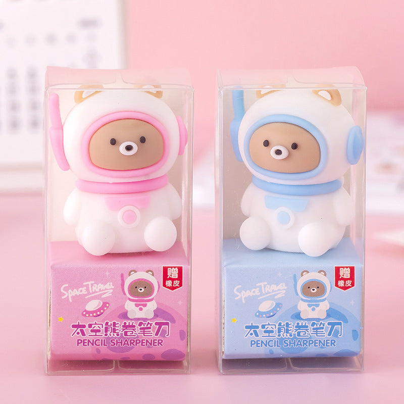 Wholesale Eraser, Portable and Cute Silicone Pencil Sharpener for Primary School Students