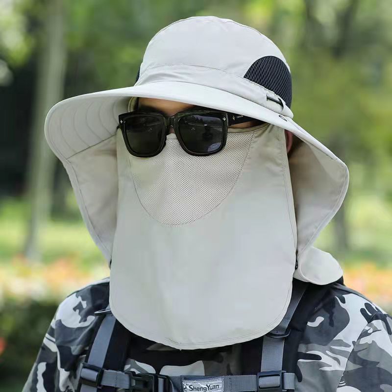 Wholesale Anti-UV and Waterproof Travel Face-covering Neck Cap for Men