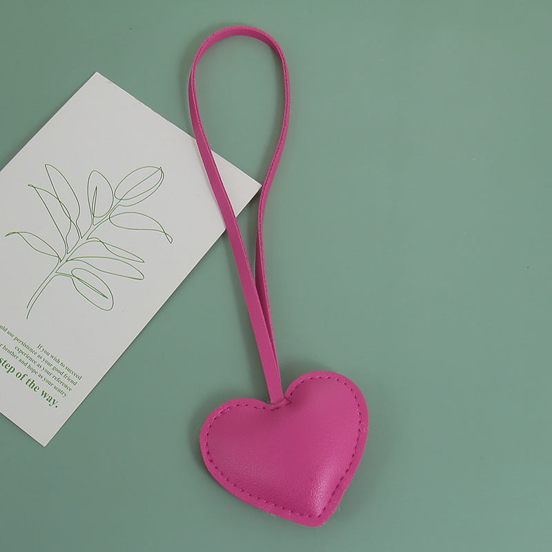 Wholesale Leather Heart-Shaped Hand Strap Keychain