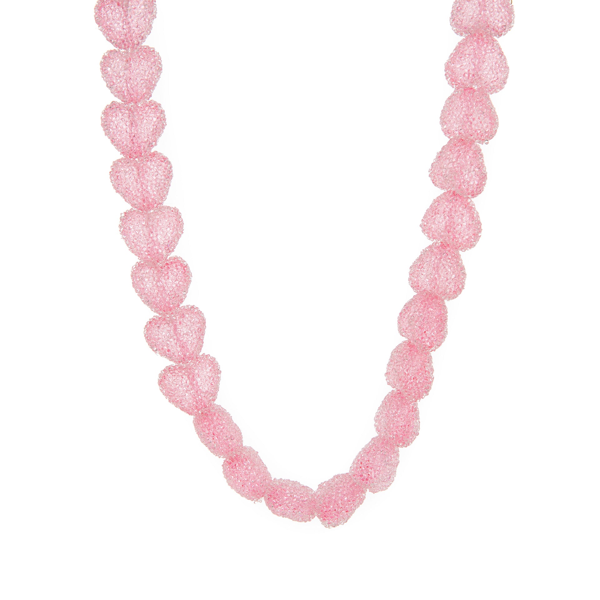 Wholesale Colorful Heart Cute Candy Resin Necklace  Earrings Jewelry Set