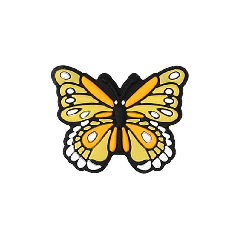 Wholesale 20pcs  Cartoon butterfly silicone beads  Focal Beads