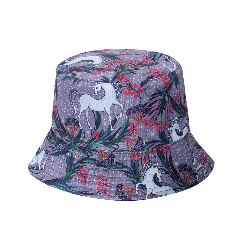 Wholesale Polyester Cute Animal Horse Unicorn Bucket Hat