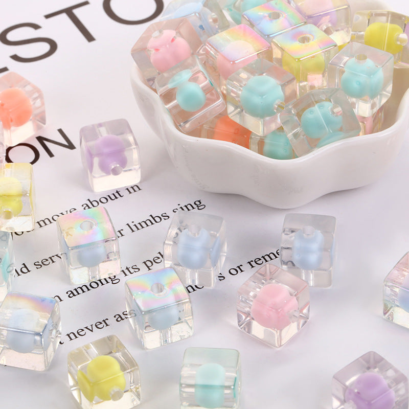 Wholesale Five Packs Acrylic Transparent Beads