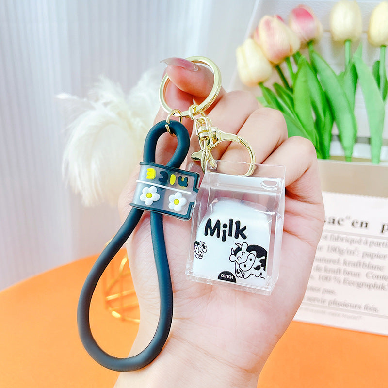 Carton de leche al por mayor lindos llaves acrílicos