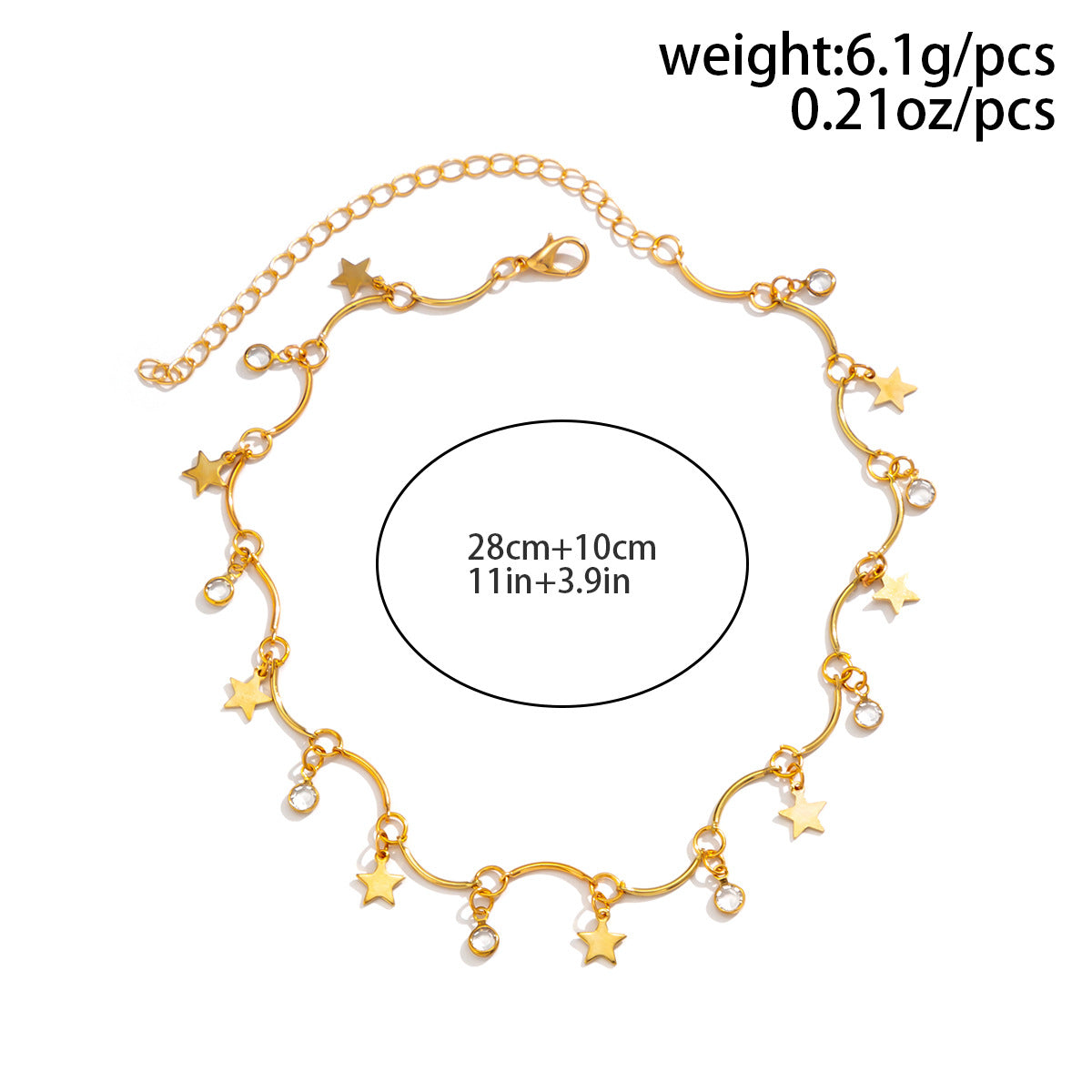 Wholesale Star shaped tassel Christmas choker necklace