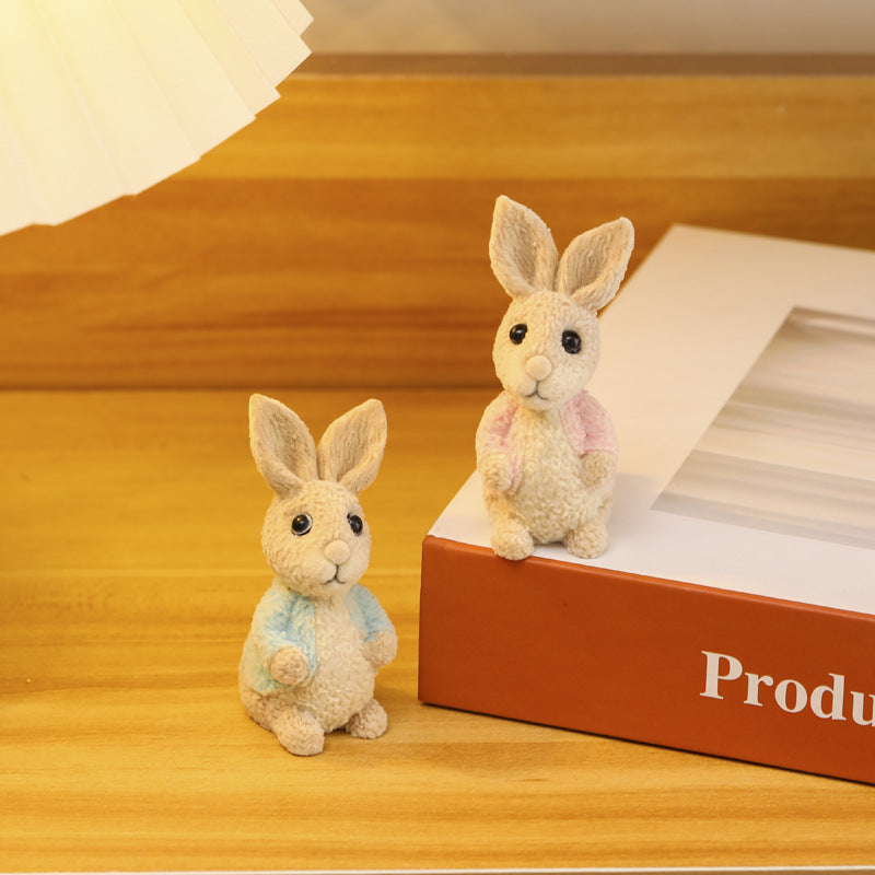 Wholesale Cartoon Rabbit Resin Ornaments