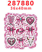 Wholesale Random 30pcs Pink Bow Series Acrylic Flatback