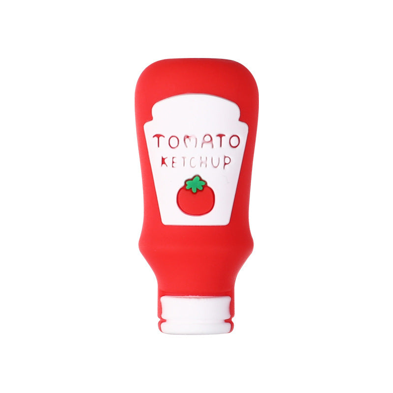 Wholesale 20pcs/pack bottle 3D cartoon silicone beads