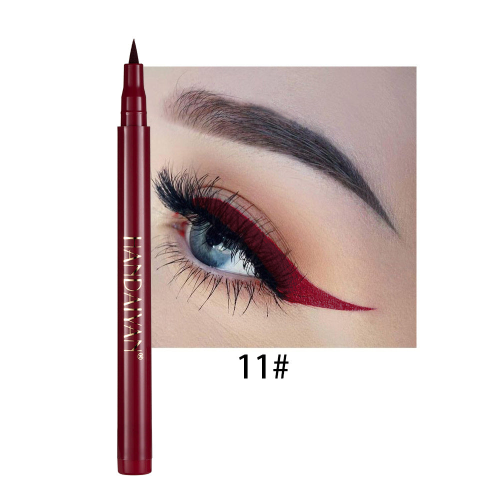 Wholesale Rainbow DIY Color Eyeliner Liquid Is Not Easy To Smudge Matte Eyeliner Pen