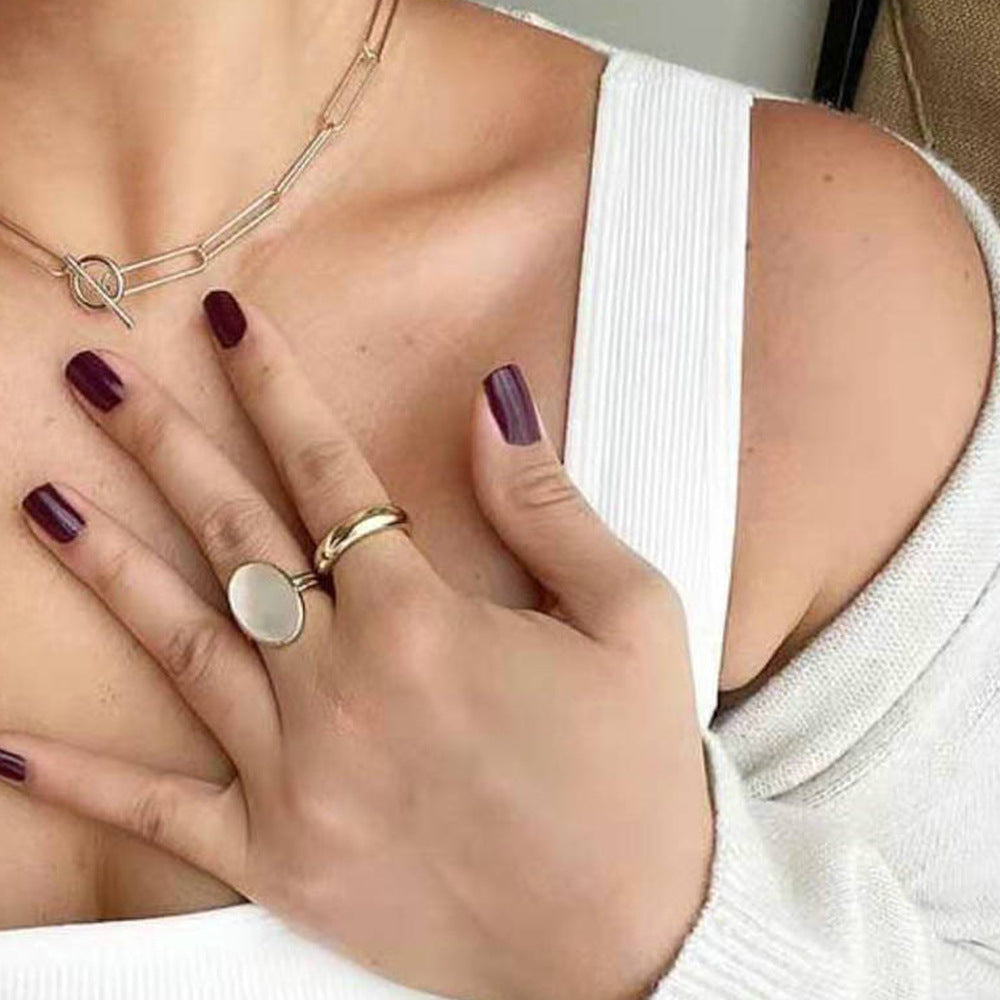 Anillo de oro de acero inoxidable al por mayor