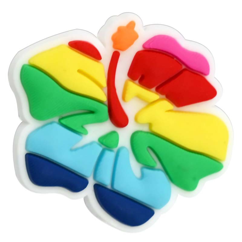 Wholesale Random 100pcs Colored Flower Shaped Focal Beads