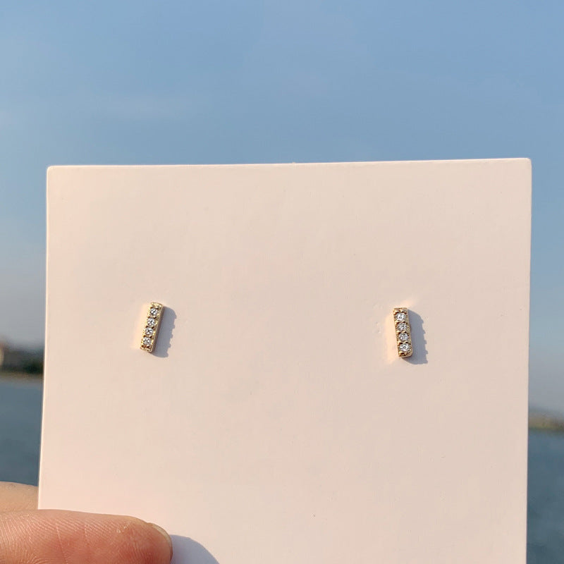 Wholesale Petite Gold Crown 925 Sterling Silver Earrings