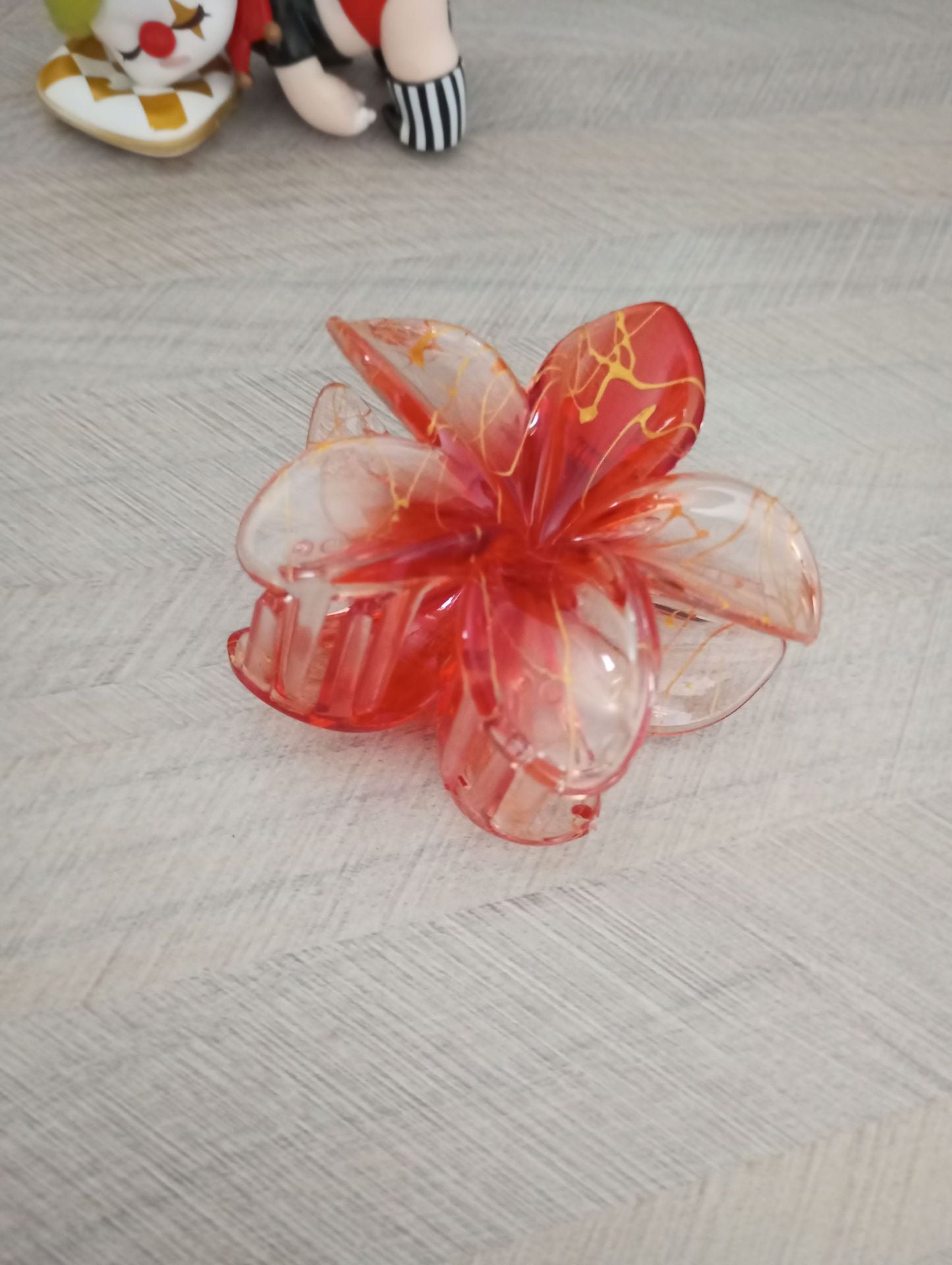 Wholesale Large 8CM Gradient Color Plumeria Flower Hairpin