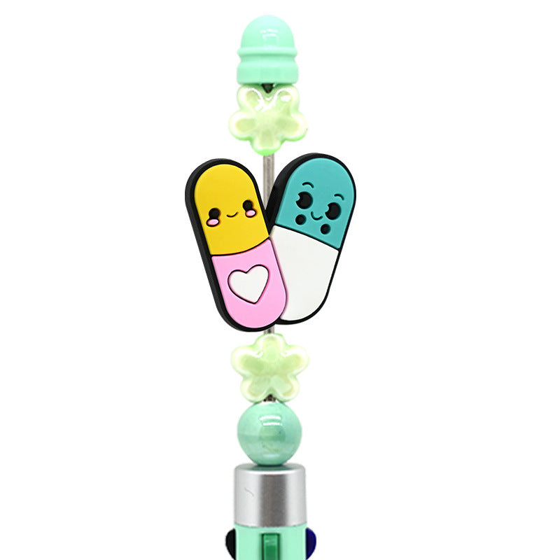 Wholesale Random 100pcs Medical Care Beaded Pen DIY Accessories Beads