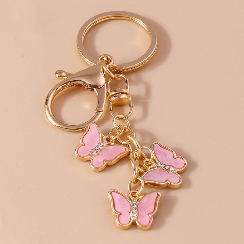 Wholesale Zinc Alloy Butterfly Keychain